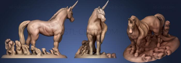 3D модель Лошадь-Единорог (STL)